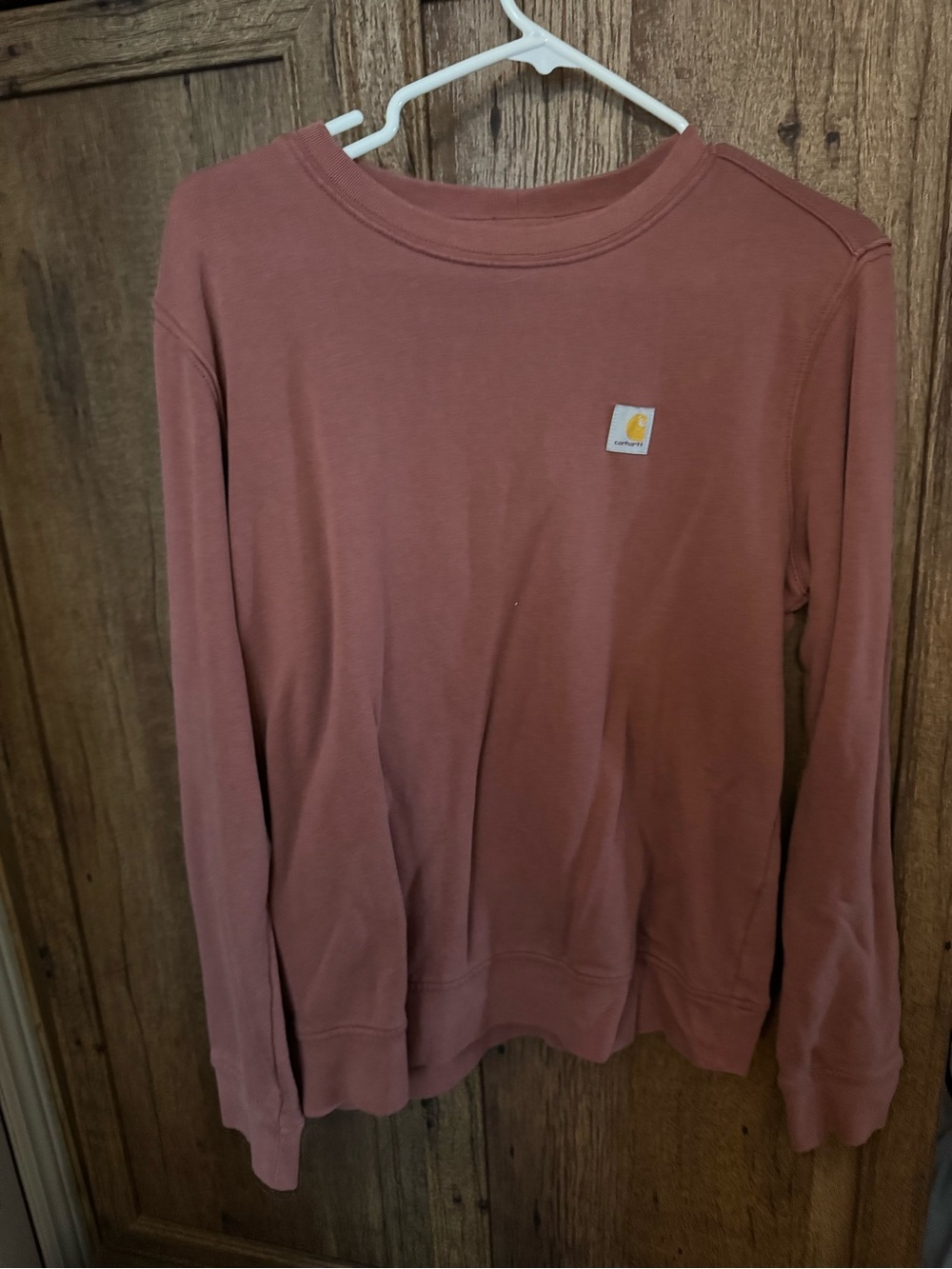 Carhartt Women's Long Sleeve Crewneck Sweater - Dusty Rose